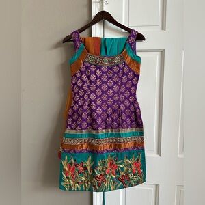 Colorful Embroidered Dress
